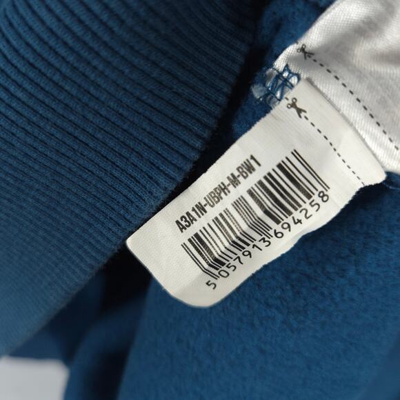 Gymshark Hoodie Mens Medium Blue Sharkhead Infill Big Logo Fleece Lined Pullover - Picture 8 of 8